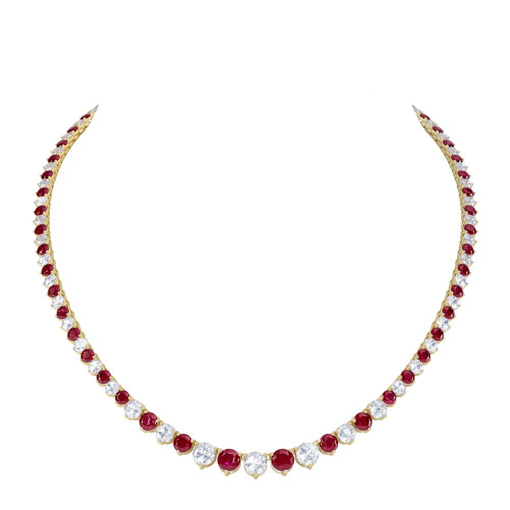 Eternity Ruby Tennis Necklace